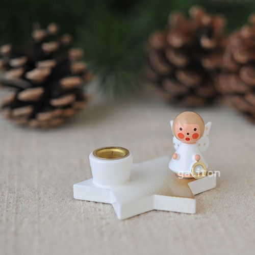 【xmas限定販売】 クリスティアンウルブリヒト Christian Ulbricht キャンドルホルダー 白い星と天使