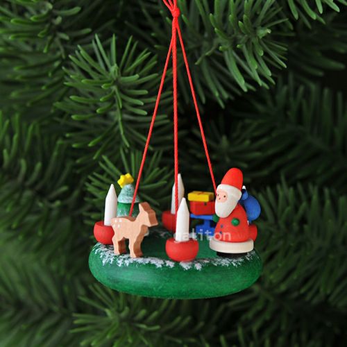 【xmas限定販売】《クリスマスオーナメント》 クリスティアンウルブリヒト Christian Ulbricht クランツとサンタ