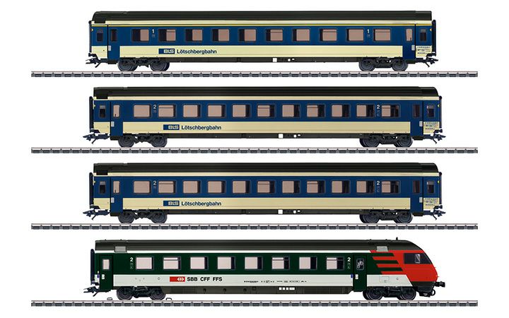 maerklin/メルクリン 42175 急行客車4両セット BLS EW IV