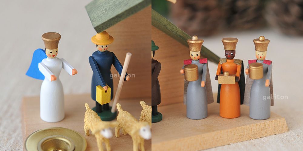 【xmas限定販売】 ヴォルフガングヴェルナー Wolfgang Werner キャンドル立て付クリッペ 聖誕14点