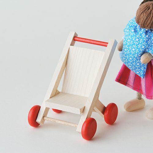 リュルケ Ruelke 木製ドールハウス家具 バギー