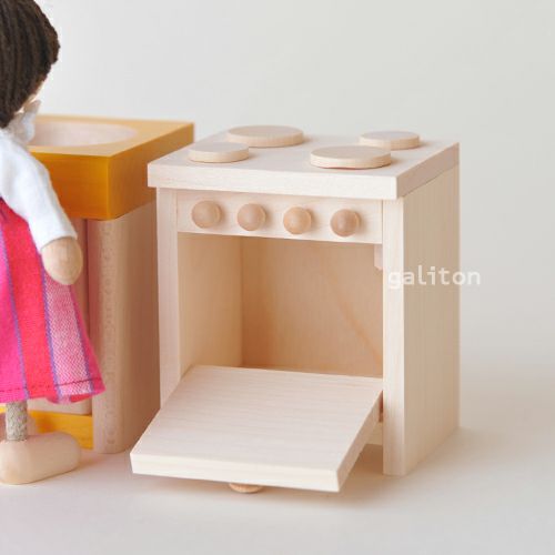 リュルケ Ruelke 木製ドールハウス家具 ガスレンジ