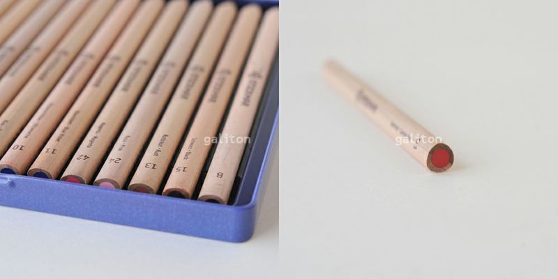 シュトックマー Stockmar 三角軸色鉛筆12色+鉛筆B メタルケース入