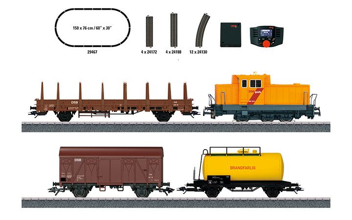 maerklin/メルクリン 29467 HOデジタルスターターセット DSB Gods class MK diesel