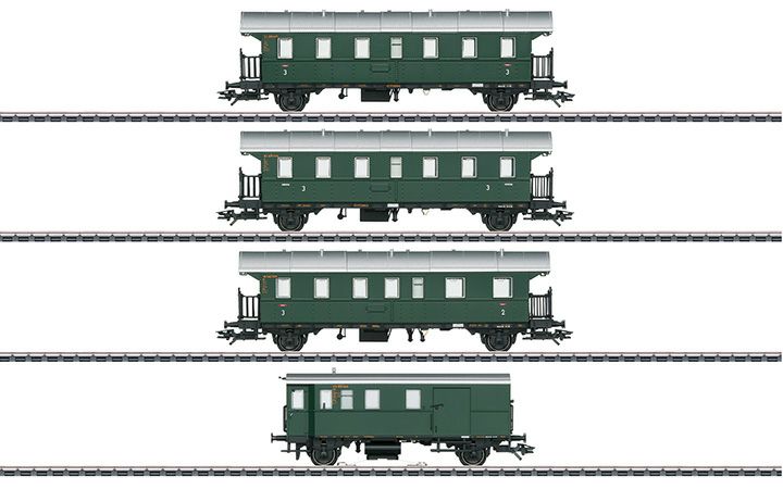 maerklin/メルクリン 43146 客車4両セットDB 制御車付