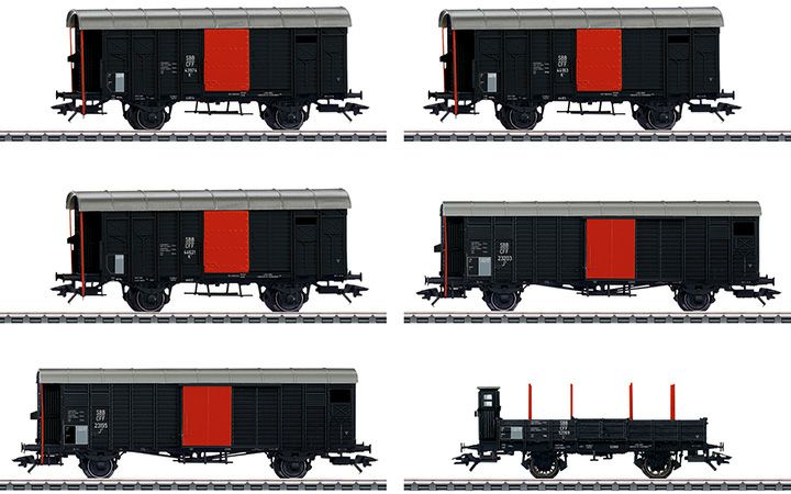 maerklin/メルクリン 46050 貨車6両セット SBB Kofferli