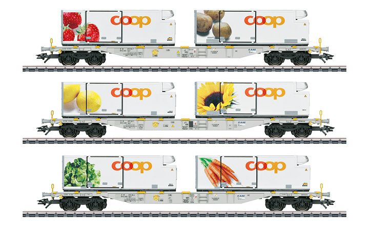 maerklin/メルクリン 47461 コンテナ低床貨車3両セット COOP