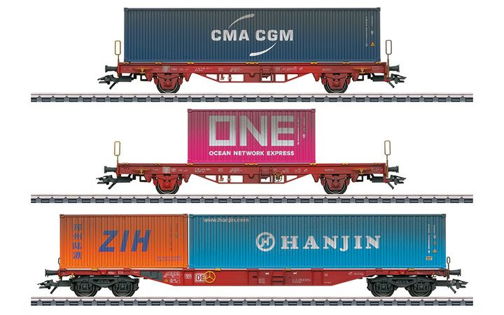 maerklin/メルクリン 47580 コンテナ貨車3両セット DBAG