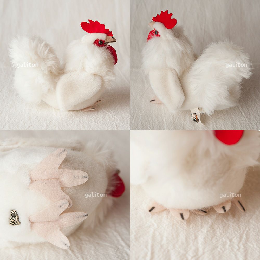 ケーセン Koesen ぬいぐるみ おんどり（小）白