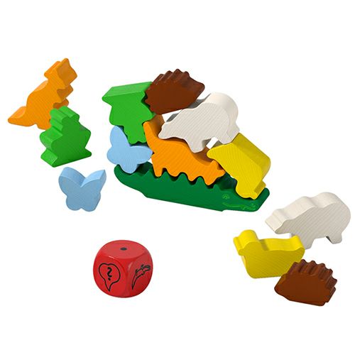 ハバ社 HABA 缶入リトルゲーム ワニに乗る