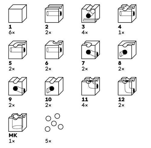 【ビー玉40個特典付】 キュボロ スタンダード32 CUBORO クボロ