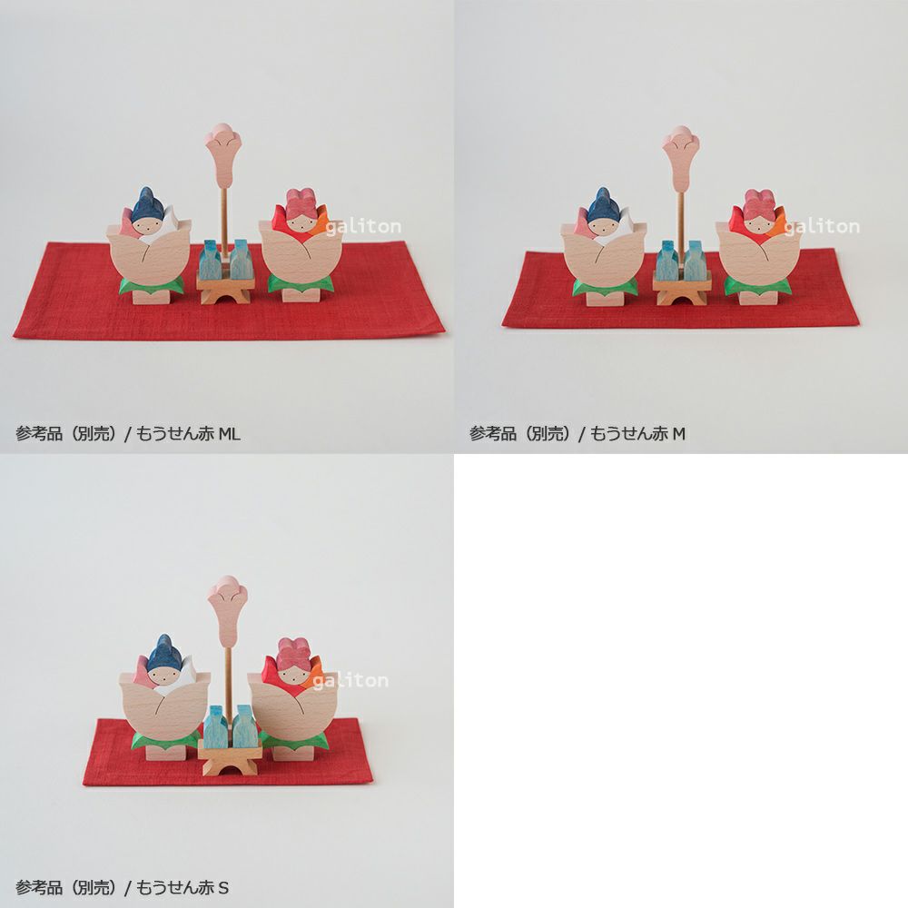 小黒三郎 バラの花びな ぼんぼり付き（小）