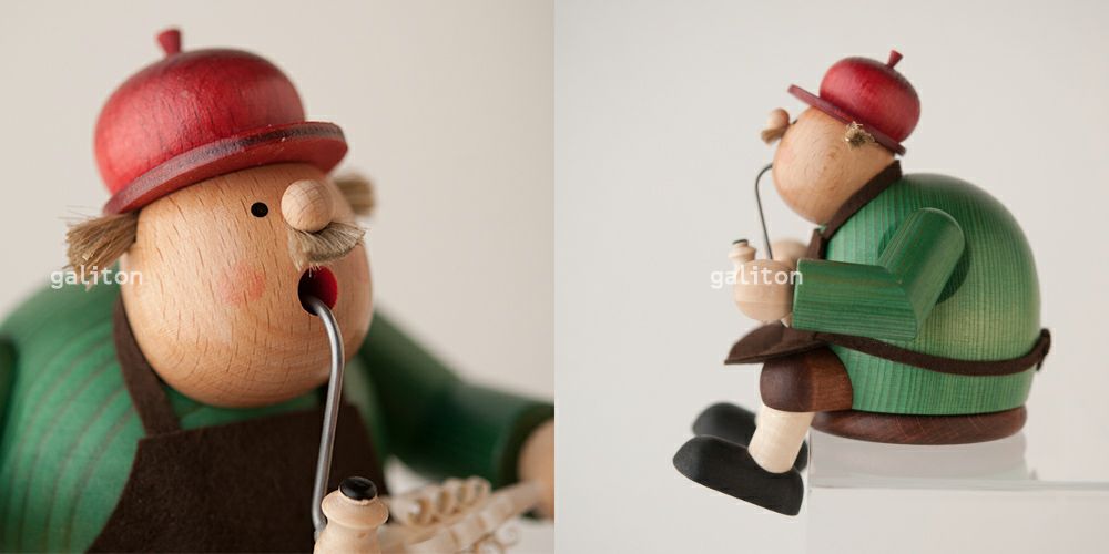 煙出し人形 KWO太っちょシュパンバウム職人 座り 21438