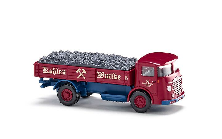 ヴィーキング Wiking 047604 Pritschen-Lkw (Bussing 4500) Kohlen Wuttke