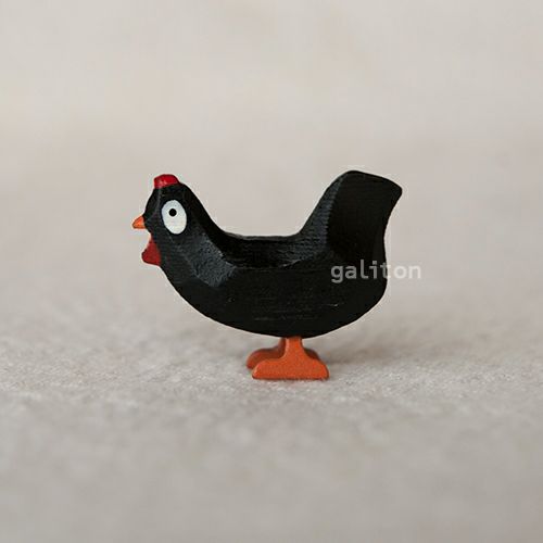 クリスティアンヴェルナー Christian Werner にわとり 黒（小）