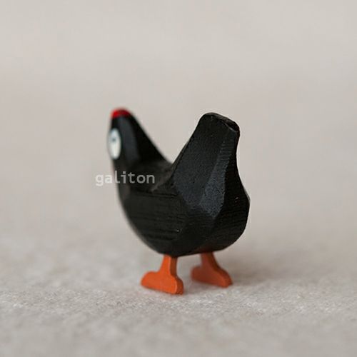 クリスティアンヴェルナー Christian Werner にわとり 黒（小）