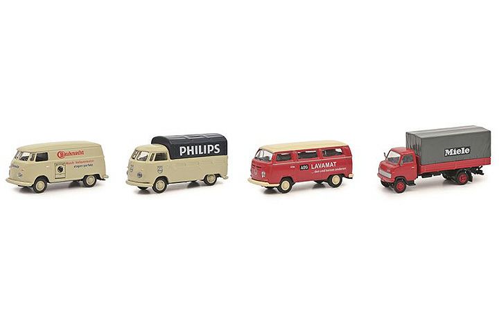 Schuco/シュコー 452663700 4er Set Starke Marken II 1:87