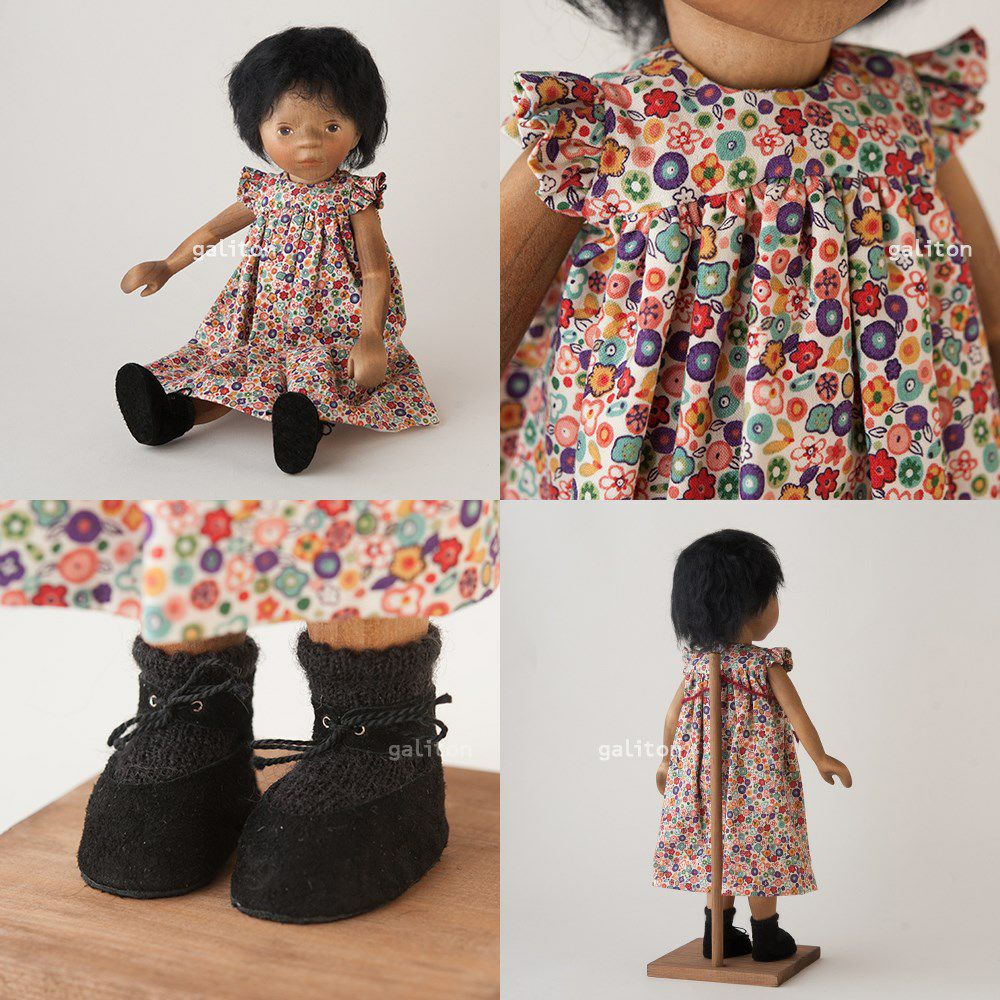 Elisabeth Pongratz ポングラッツ人形 オールウッド H364e 花柄ワンピース