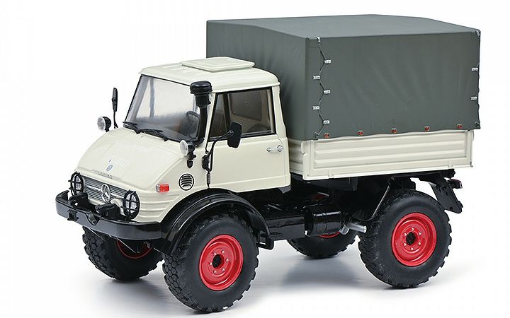 Schuco/シュコー 450044600 Unimog 406 closed cab grey 1:18