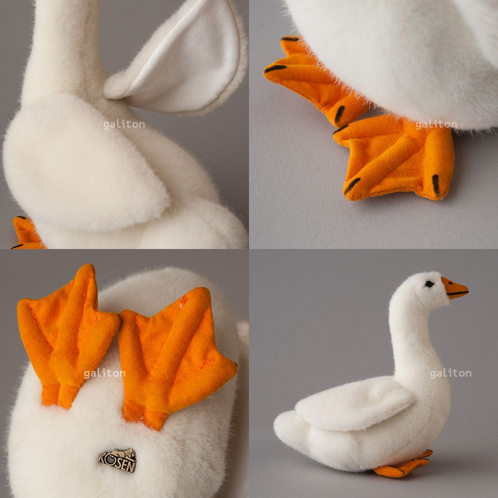 ケーセン Koesen ぬいぐるみ がちょう（小） 白