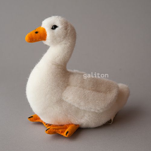 ケーセン Koesen ぬいぐるみ あひる（小）白