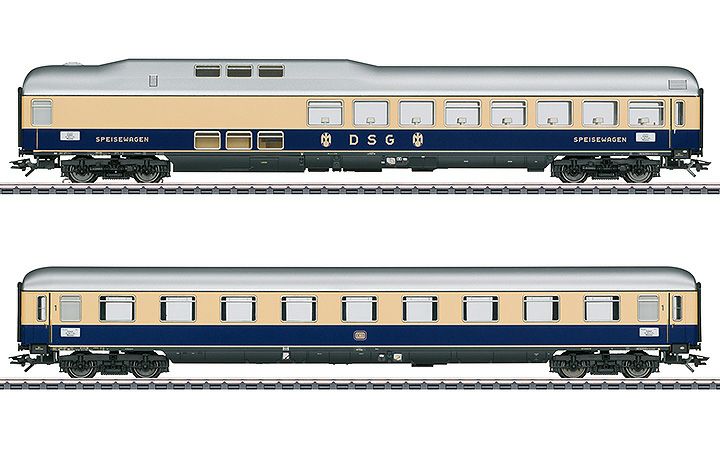 maerklin/メルクリン 43882 急行列車客車2両セット2 DB Rheinpfeil