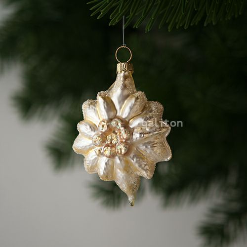 【xmas限定販売】 グラスオーナメント エーデルワイス 1471099