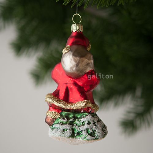 【xmas限定販売】 グラスオーナメント サンタ RM248