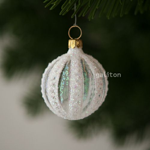 【xmas限定販売】 グラスオーナメント 透明白 T7