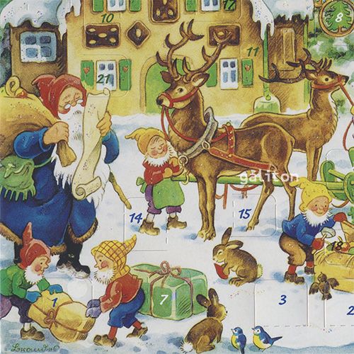 【xmas限定販売】 アドヴェントカード2枚組Tラメ付