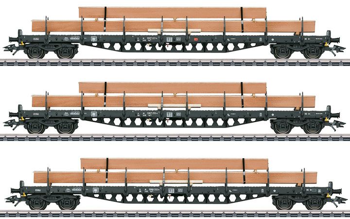 maerklin/メルクリン 47153 ステーク貨車3両セット DBAG 木材運搬