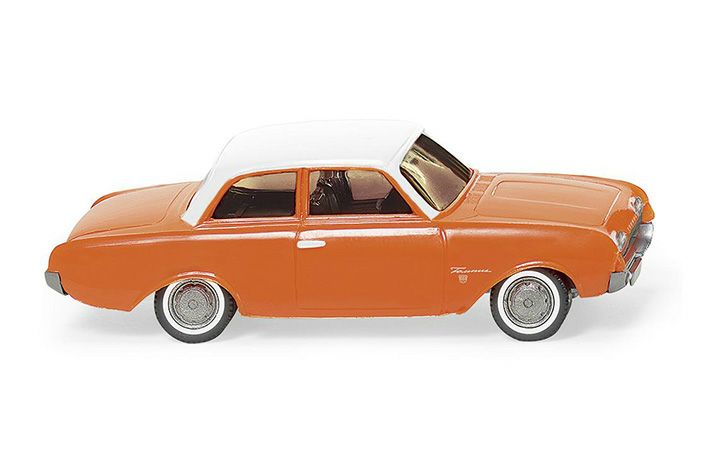 Wiking/ヴィーキング 020001 Ford 17M - orange mit weisem Dach