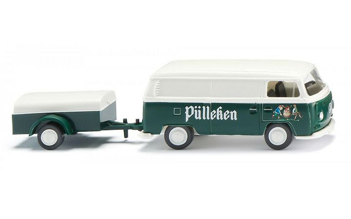 Wiking/ヴィーキング 030005 VW T2 Kastenwagen mit Anhanger Pulleken