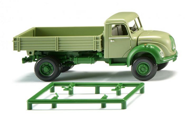 Wiking/ヴィーキング 042496 Pritschenkipper (Magirus) - hellgrun