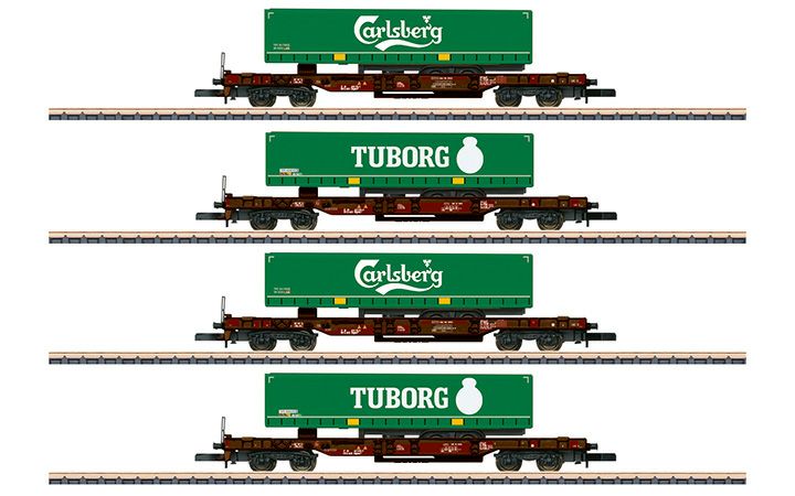 maerklin/メルクリン 82290 トレーラー貨車2両セット TypKLV AAE Cargo Zゲージ