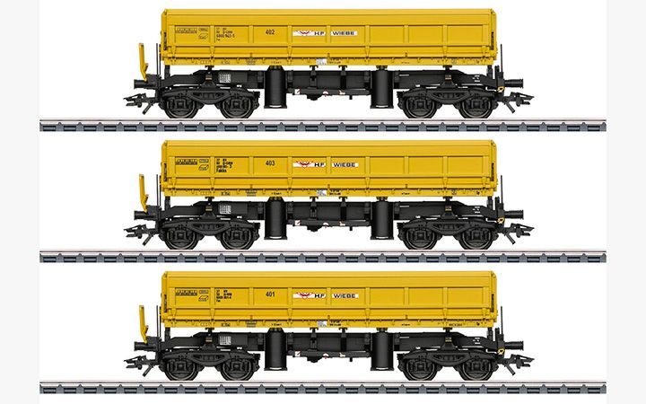maerklin/メルクリン 48459 ダンプ貨車3両セット Type Fas/Fakks Gleisbaumaschinen Wiebe GmbH