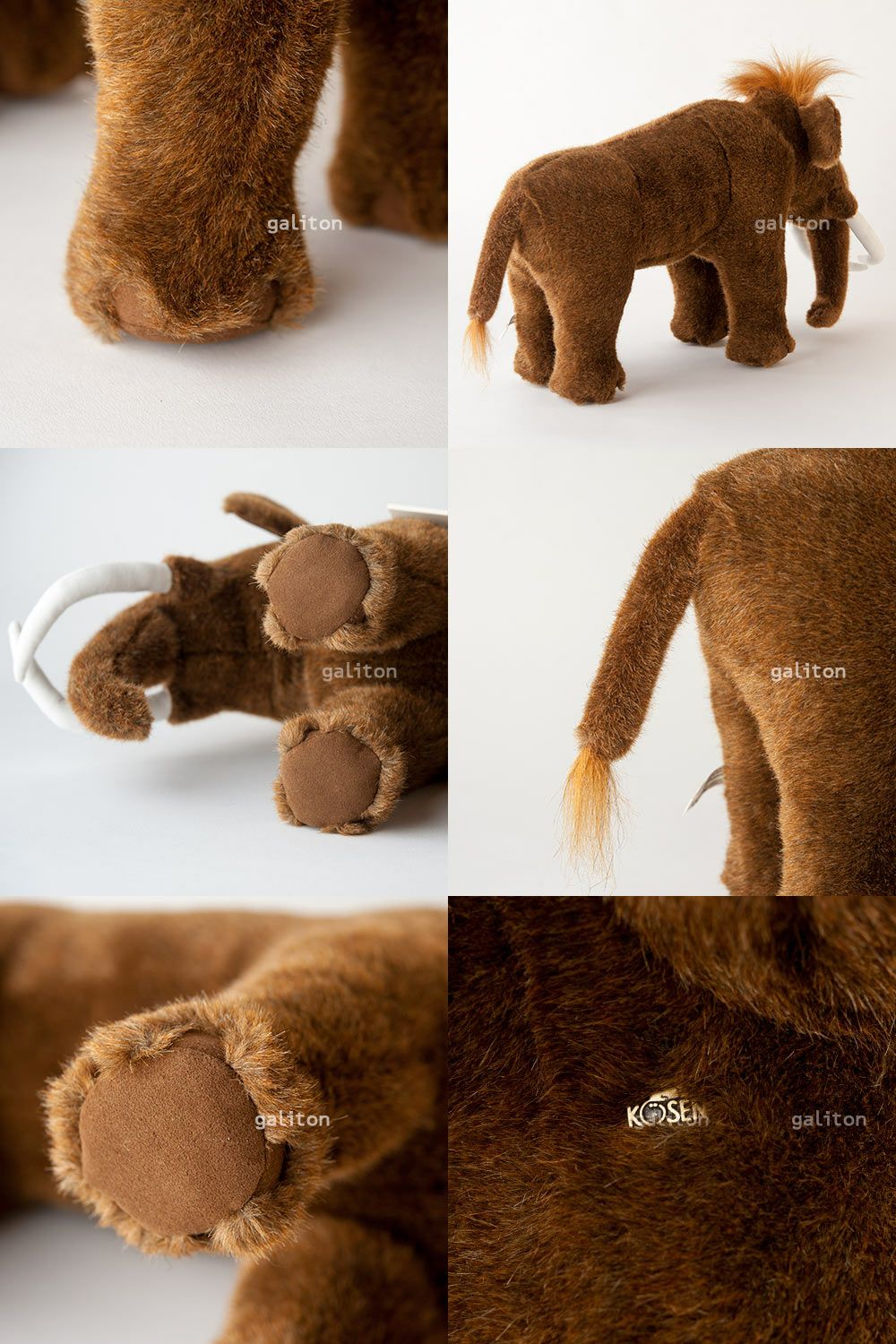 ケーセン Koesen ぬいぐるみ マンモス（大）