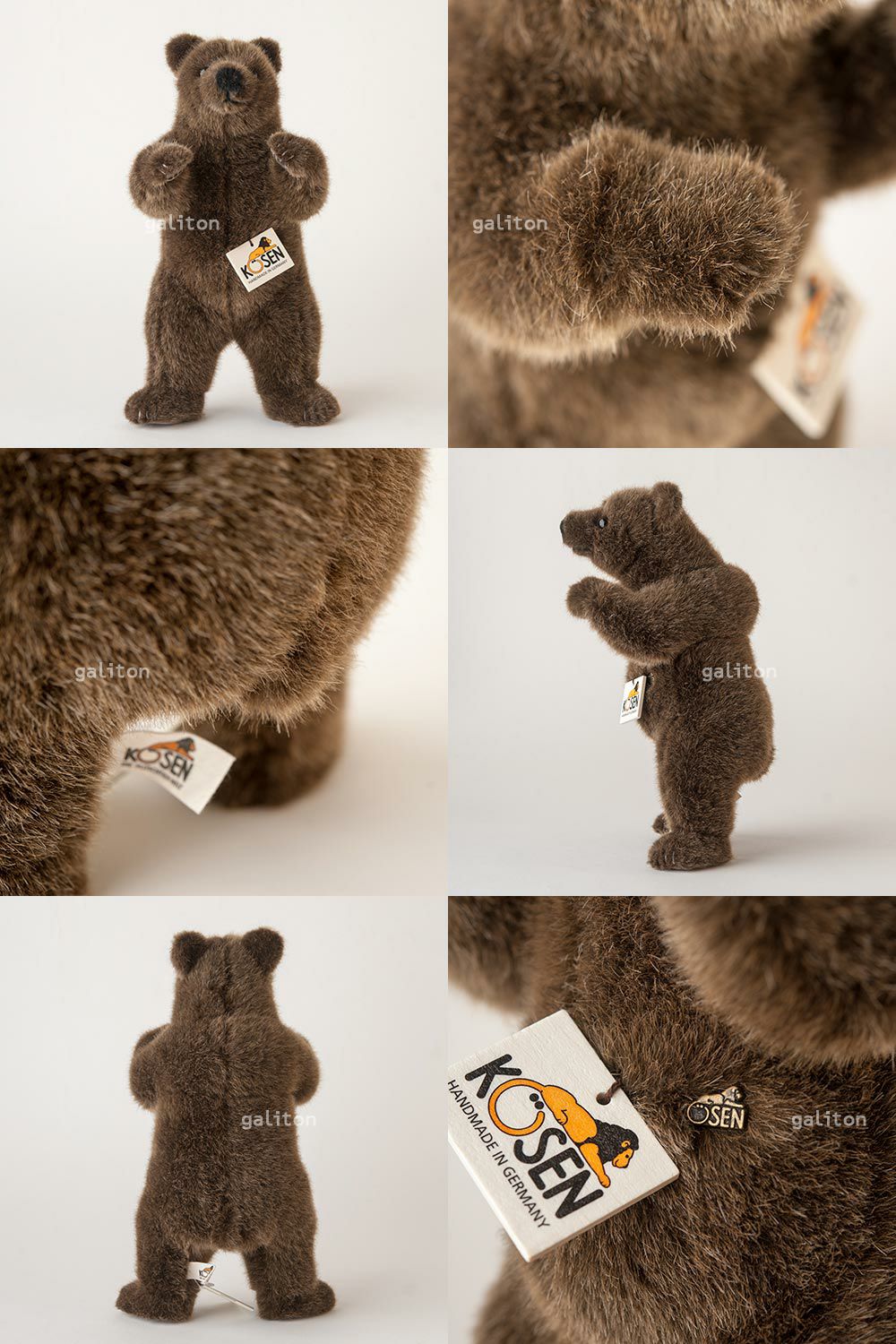 ケーセン Koesen ぬいぐるみ タイニーベア 直立（小）