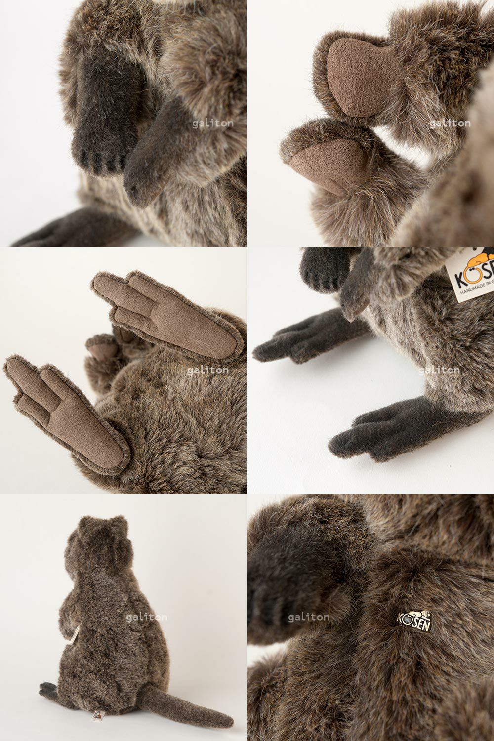 ケーセン Koesen ぬいぐるみ クオッカ（クアッカワラビー）（中）