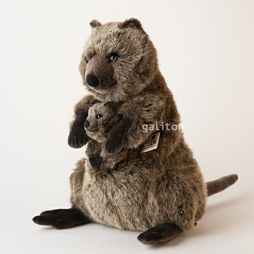 ケーセン Koesen ぬいぐるみ クオッカ（クアッカワラビー）の親子