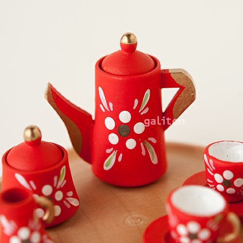 ウーリッヒ Uhlig コーヒーセット 赤 花