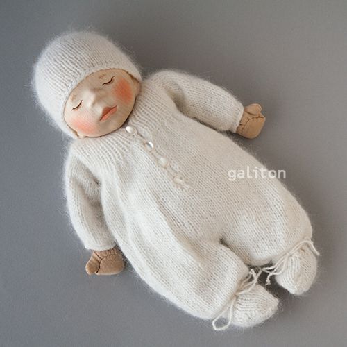 Elisabeth Pongratz ポングラッツベビー（大）B001S 白ニット服