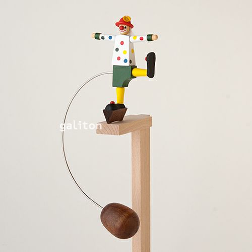 ヴォルフガングヴェルナー Wolfgang Werner やじろべえ（大）クラウン 緑パンツ水玉服