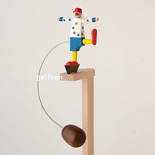 ヴォルフガングヴェルナー Wolfgang Werner やじろべえ（大）クラウン 青パンツ水玉服