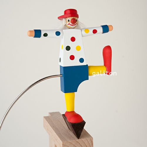 ヴォルフガングヴェルナー Wolfgang Werner やじろべえ（大）クラウン 青パンツ水玉服