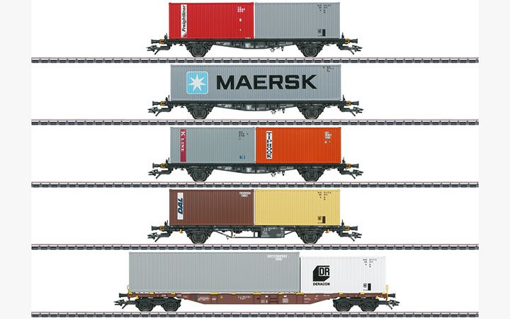 maerklin/メルクリン 47680 コンテナ輸送貨車5両セット DB