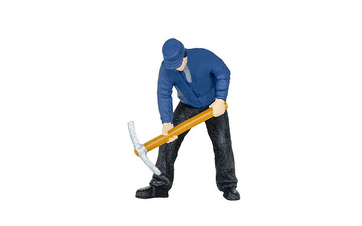 Viessmann/フィースマン 1527 つるはしで土を掘る農夫 for HO