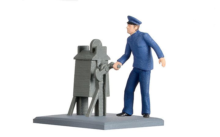 Viessmann/フィースマン 1550 遮断機管理人 for HO