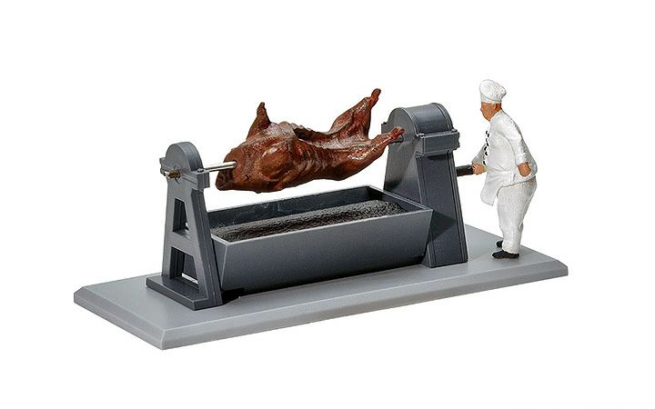 Viessmann/フィースマン 1552 雄牛の丸焼きを作るコック for HO