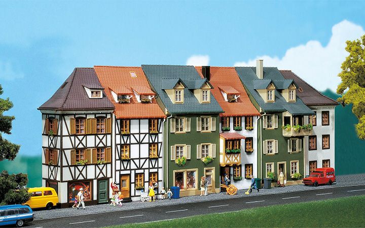 FALLER/ファーラー 130430 住宅6棟セット（リリーフ）　HOゲージ